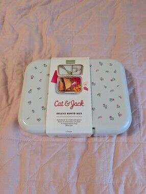 Cat & Jack Deluxe Bento Lunchbox With Built-in Ice Pack Ditsy Floral